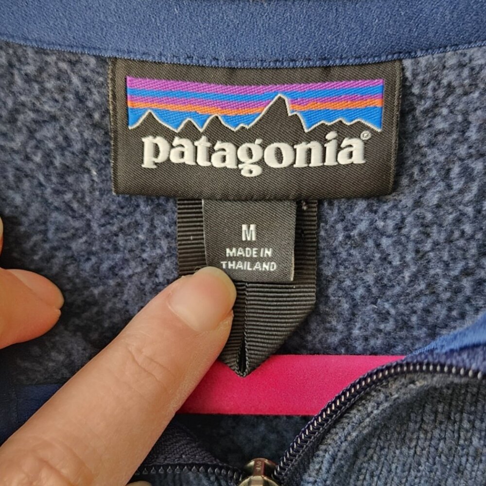 Patagonia Better Sweater Fleece Jacket | Women's Med | Navy Blue 1/4 Zip - Picture 7 of 8